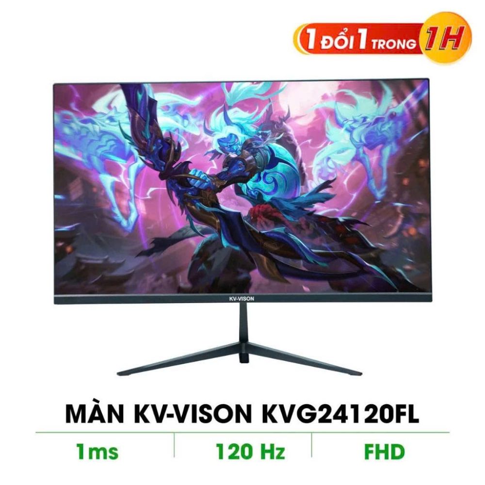 모니터 24" K-Vision KVG24120F  IPS 120Hz 1ms FHD 화이트