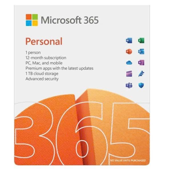 (정품)Microsoft M365 Personal English APAC Subscr 1YR Medialess EP2-32409