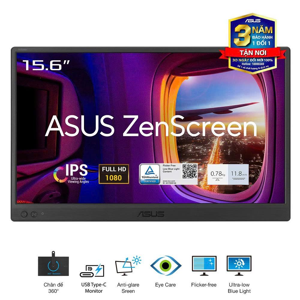ASUS ZenScreen MB169CK (15.6 inch - IPS - FHD - 60Hz - 5ms - USB Type-C - 회전 360°)